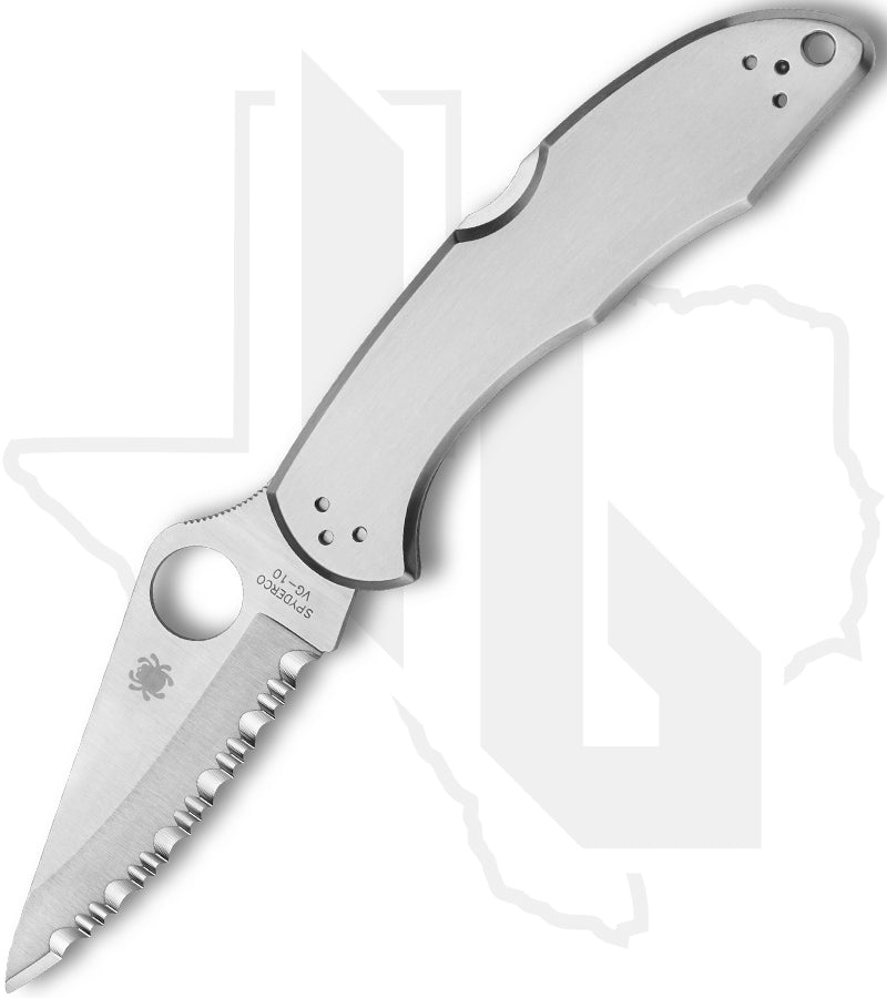 Spyderco Delica 4 C11S - Stainless Steel, SpyderEdge