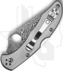 Spyderco Delica 4 C11TIPD - Titanium, Damascus