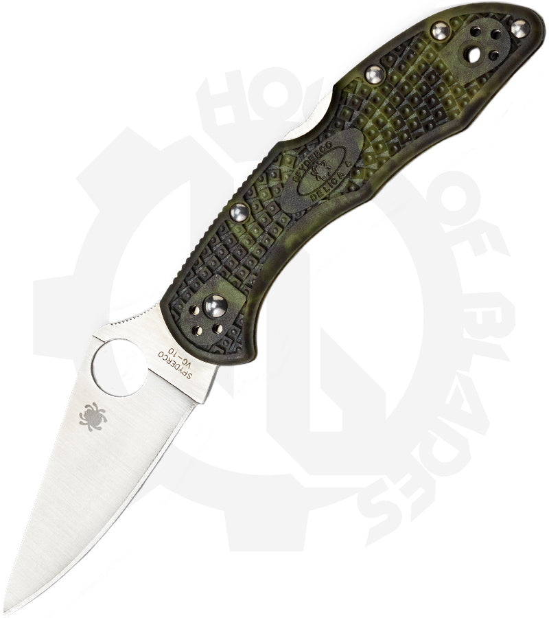 Spyderco Delica 4 Lightweight C11ZFPGR - Zome Green FRN