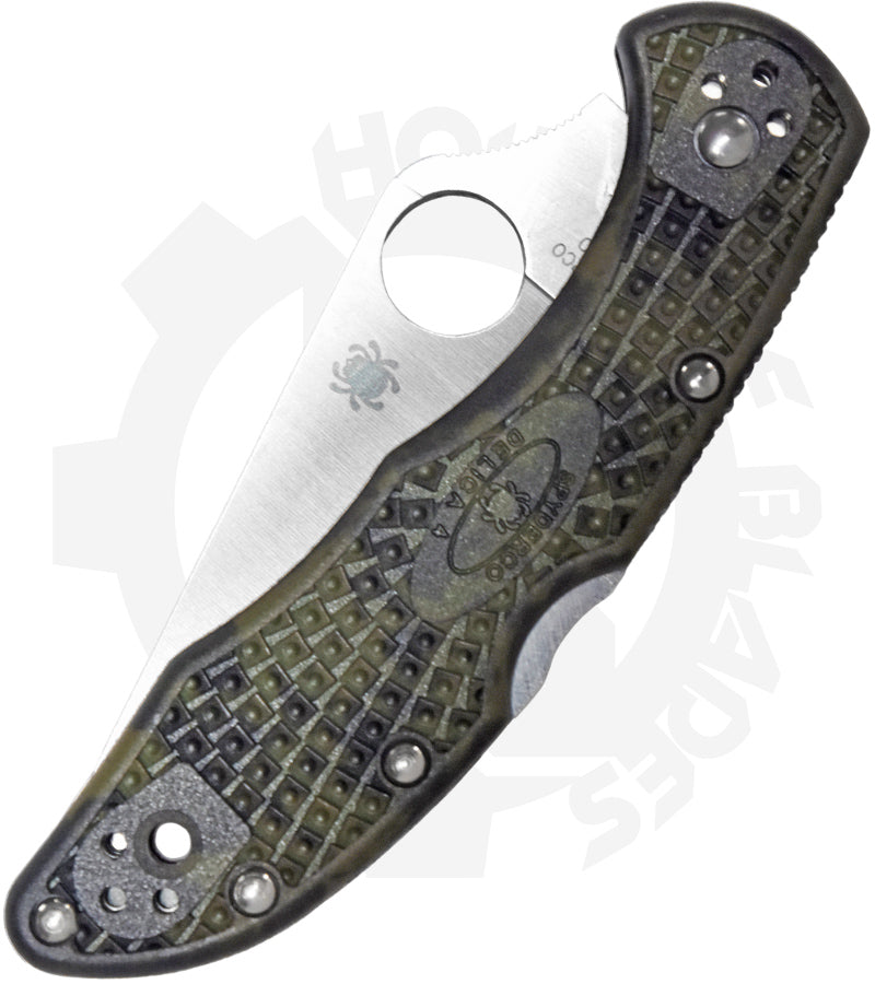 Spyderco Delica 4 Lightweight C11ZFPGR - Zome Green FRN