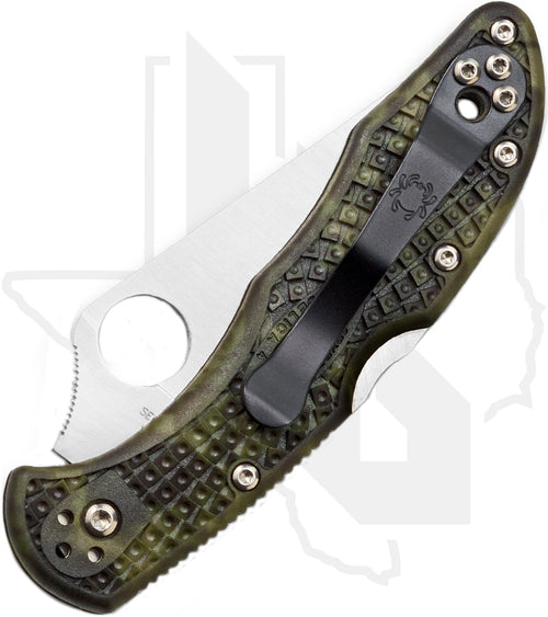 Spyderco Delica 4 Lightweight C11ZFPGR - Zome Green FRN