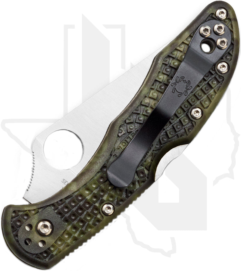 Spyderco Delica 4 Lightweight C11ZFPGR - Zome Green FRN