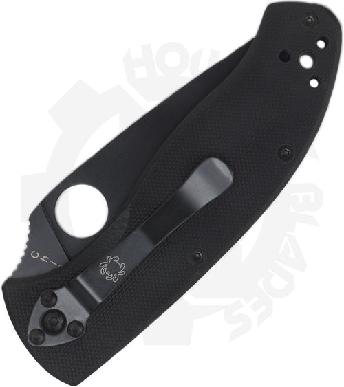 Spyderco Tenacious C122GBBKPS - Black, Black G-10