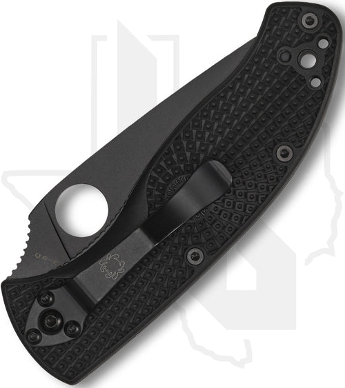 Spyderco Tenacious Lightweight C122PBBK - Black, Black FRN