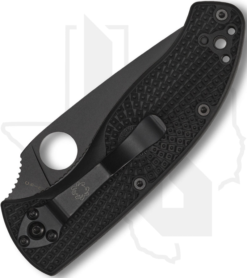 Spyderco Tenacious Lightweight C122PBBK - Black, Black FRN