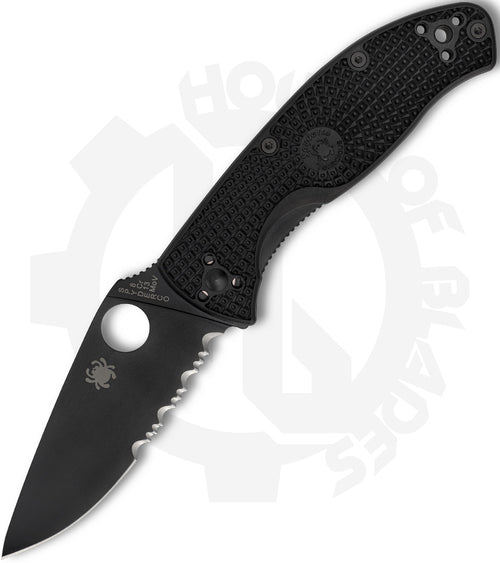 Spyderco Tenacious Lightweight C122PSBBK - Black, Black FRN