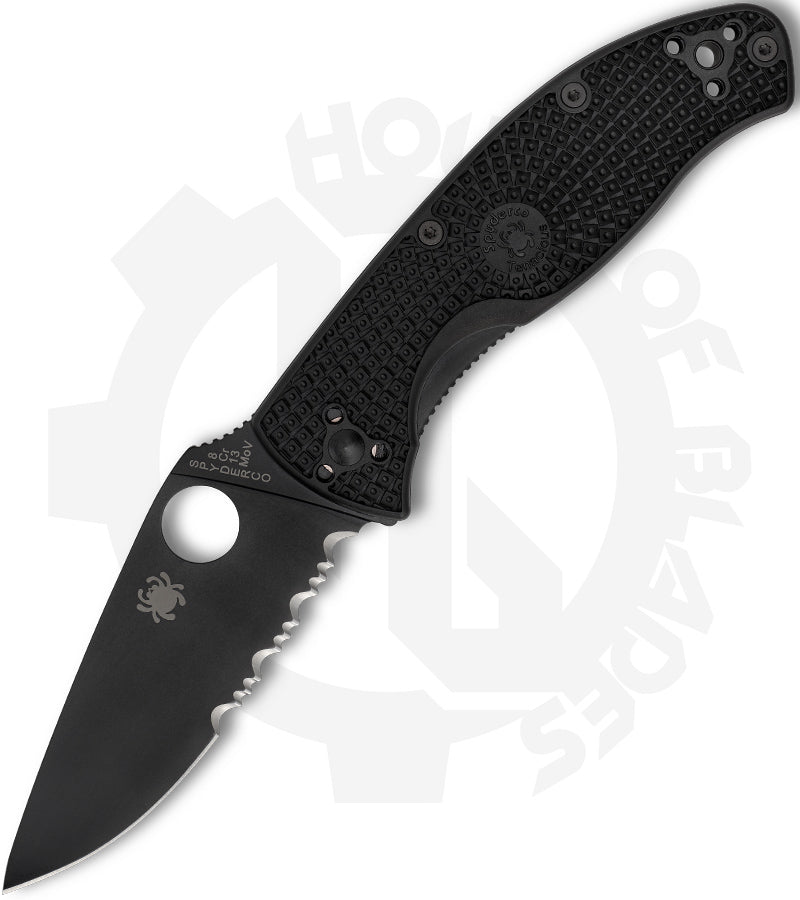 Spyderco Tenacious Lightweight C122PSBBK - Black, Black FRN