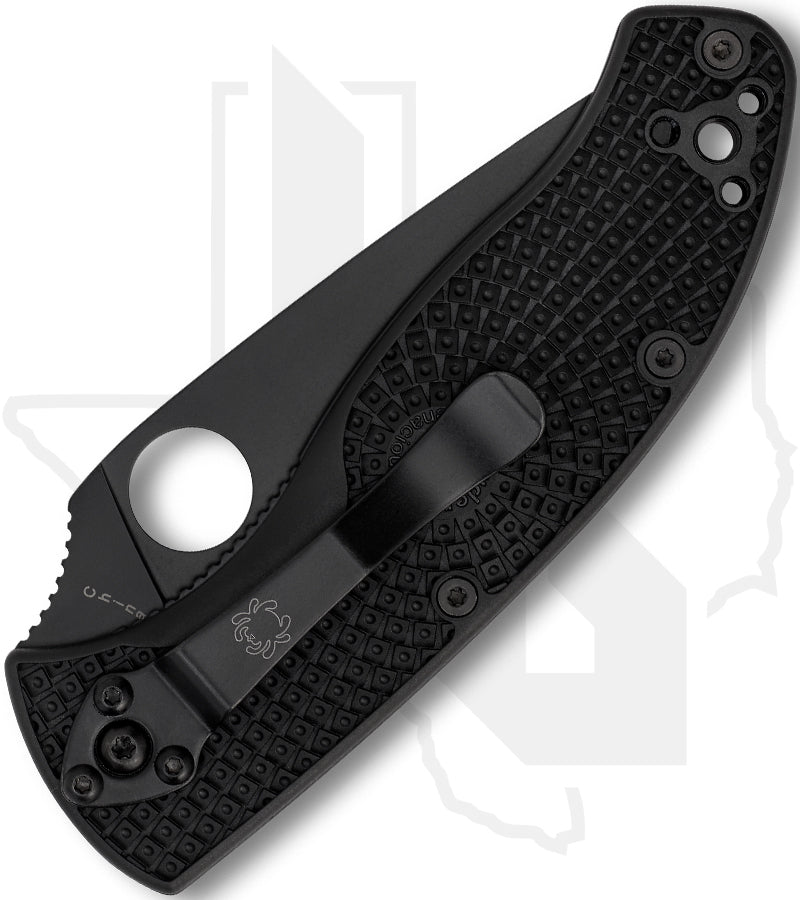 Spyderco Tenacious Lightweight C122PSBBK - Black, Black FRN