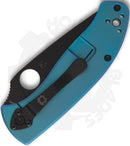 Spyderco Tenacious C122TIBLBKP - Black, Blue Titanium
