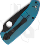 Spyderco Tenacious C122TIBLBKP - Black, Blue Titanium