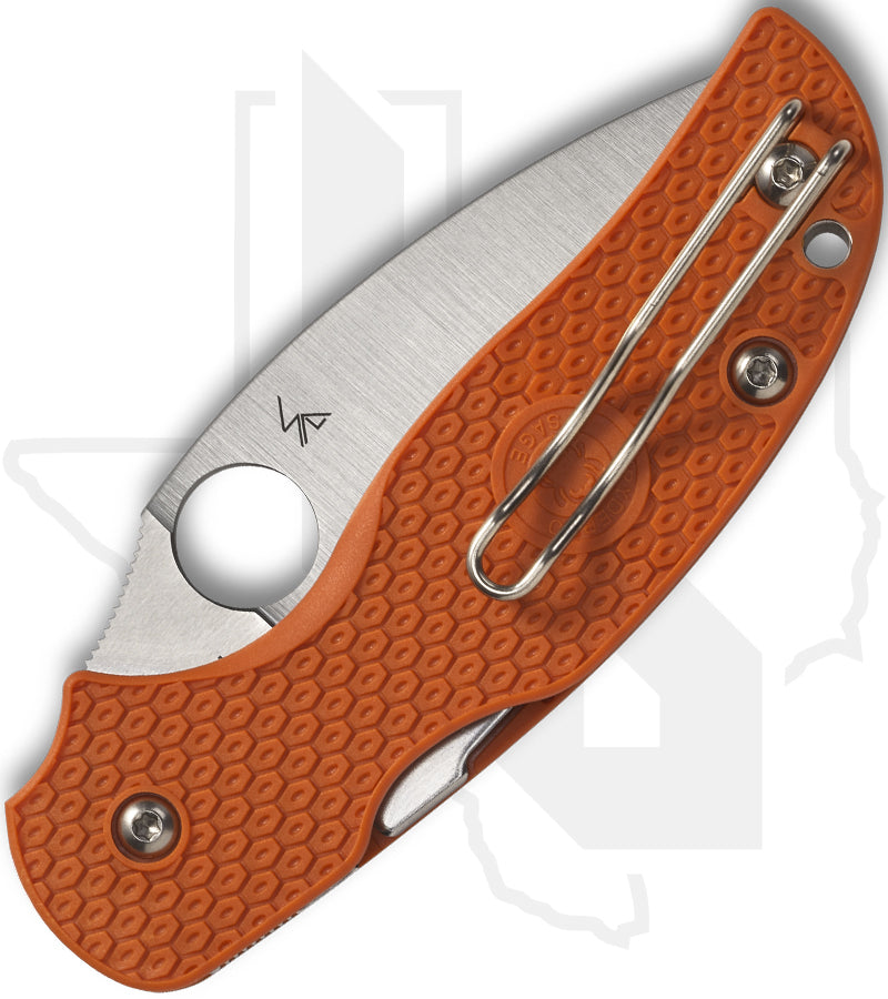 Spyderco Sage 5 Lightweight C123BORP - Burnt Orange FRN