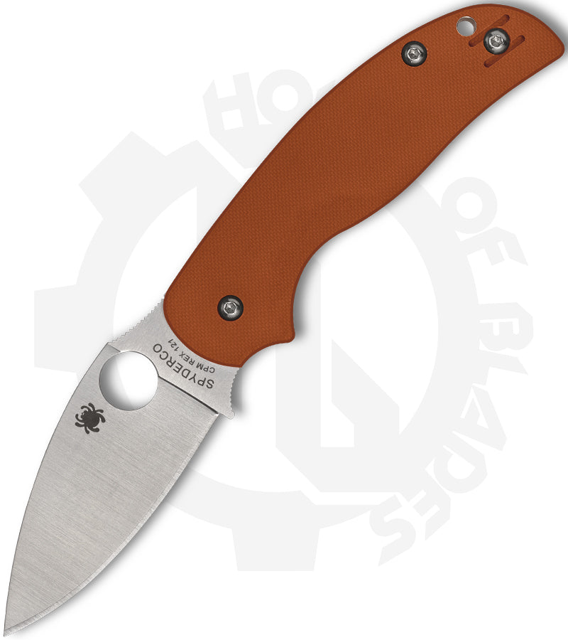 Spyderco Sage 5 C123GBORP - Burnt Orange G-10