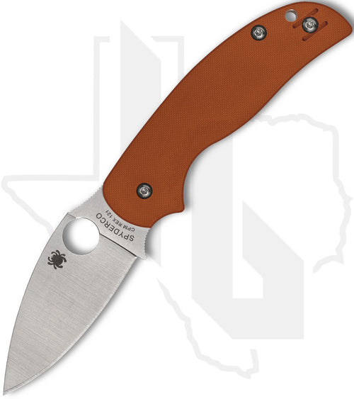 Spyderco Sage 5 C123GBORP - Burnt Orange G-10
