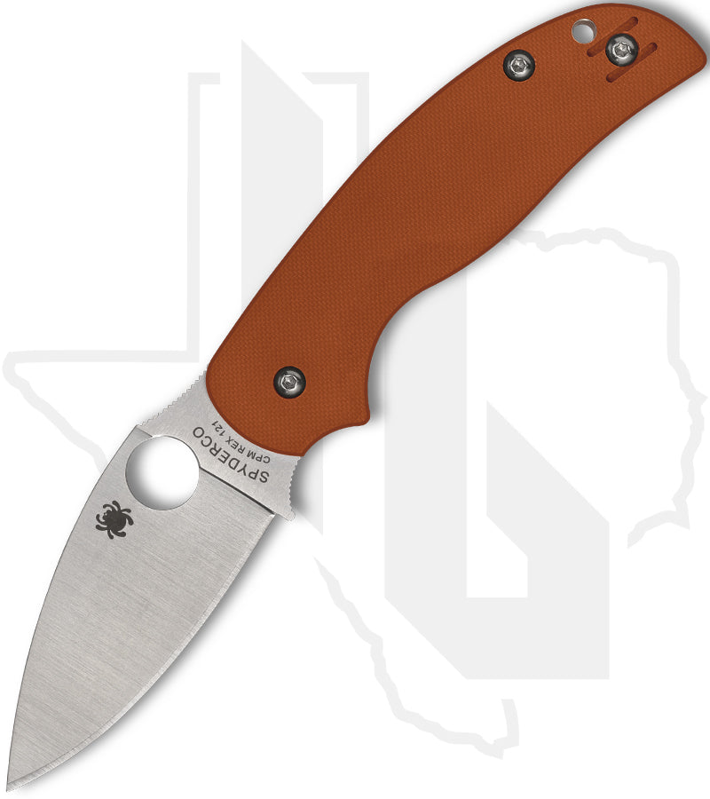 Spyderco Sage 5 C123GBORP - Burnt Orange G-10