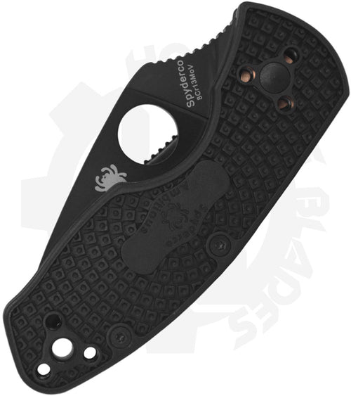 Spyderco Ambitious Lightweight C148PBBK - Black, Black FRN