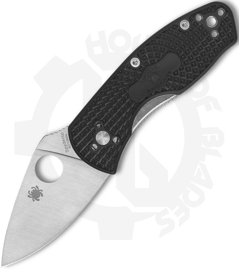 Spyderco Ambitious Lightweight C148PBK - Black FRN