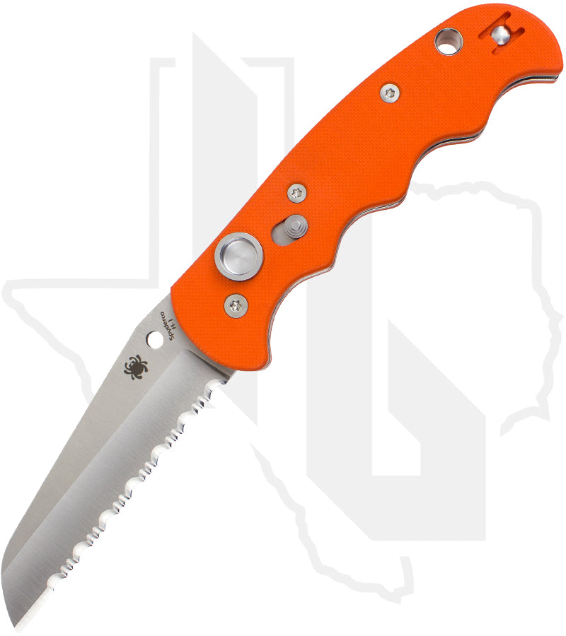 Spyderco Autonomy C165GSOR - Orange G-10, SpyderEdge