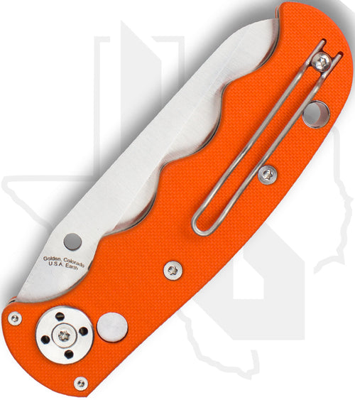 Spyderco Autonomy C165GSOR - Orange G-10, SpyderEdge
