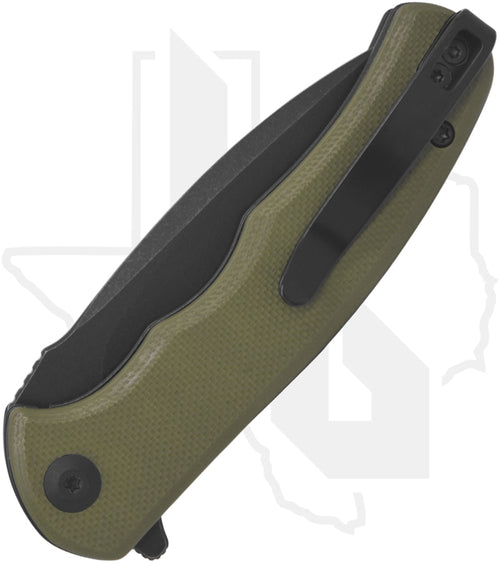 CIVIVI Mini Praxis C18026C-1 - OD Green G-10, Black Stonewashed