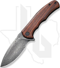 CIVIVI Mini Praxis C18026C-DS1 - Guibourtia Wood, Damascus