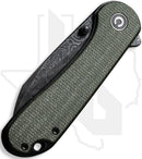 CIVIVI Elementum C18062AF-DS1 - Green Canvas Micarta, Damascus