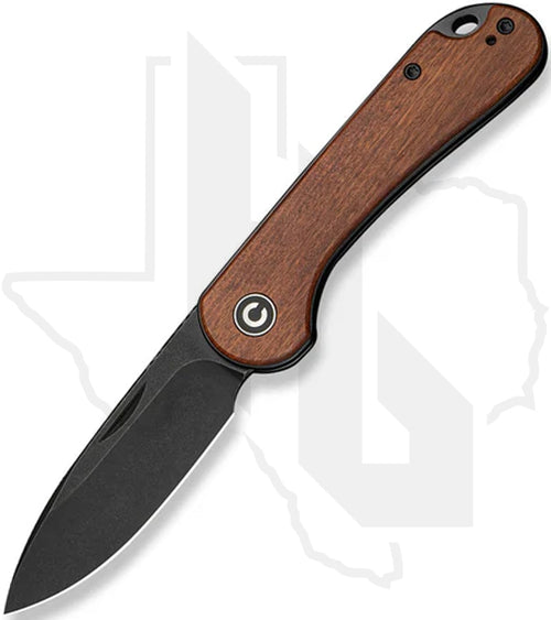 CIVIVI Elementum Slip Joint C18062AJ-3 - Guibourtia Wood, Black Stonewashed