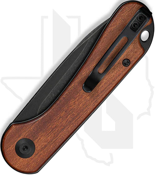 CIVIVI Elementum Slip Joint C18062AJ-3 - Guibourtia Wood, Black Stonewashed