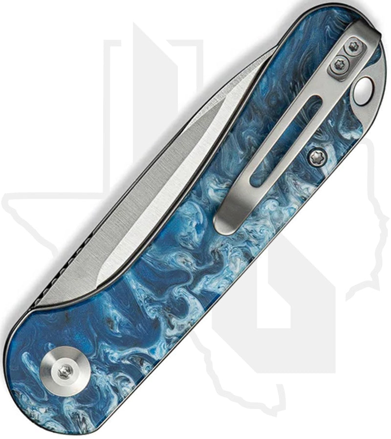 CIVIVI Elementum Slip Joint C18062AJ-4 - Blue Ocean Resin, Satin
