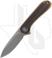 CIVIVI Mini Elementum C18062Q-1 - Black Hand Rubbed Brass, Stainless Steel, Hand Rubbed