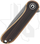 CIVIVI Mini Elementum C18062Q-1 - Black Hand Rubbed Brass, Stainless Steel, Hand Rubbed