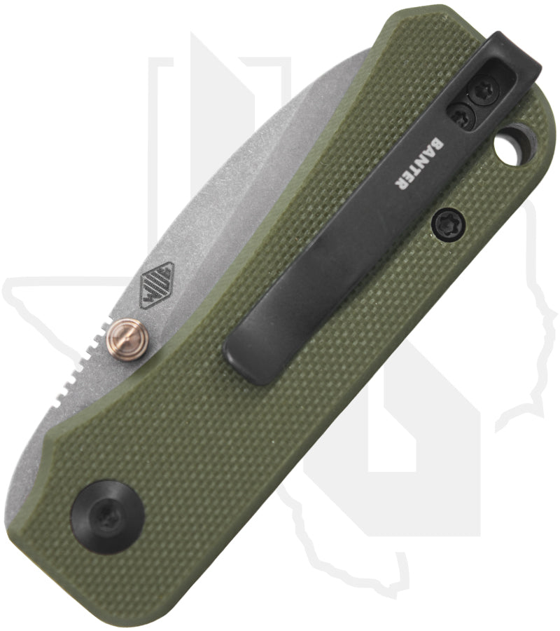 CIVIVI Baby Banter C19068S-5 - Green G-10, Stonewashed