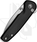 CIVIVI Mini Shakan C20052F-1 - Ripple Patterned Black Aluminium, Stonewashed