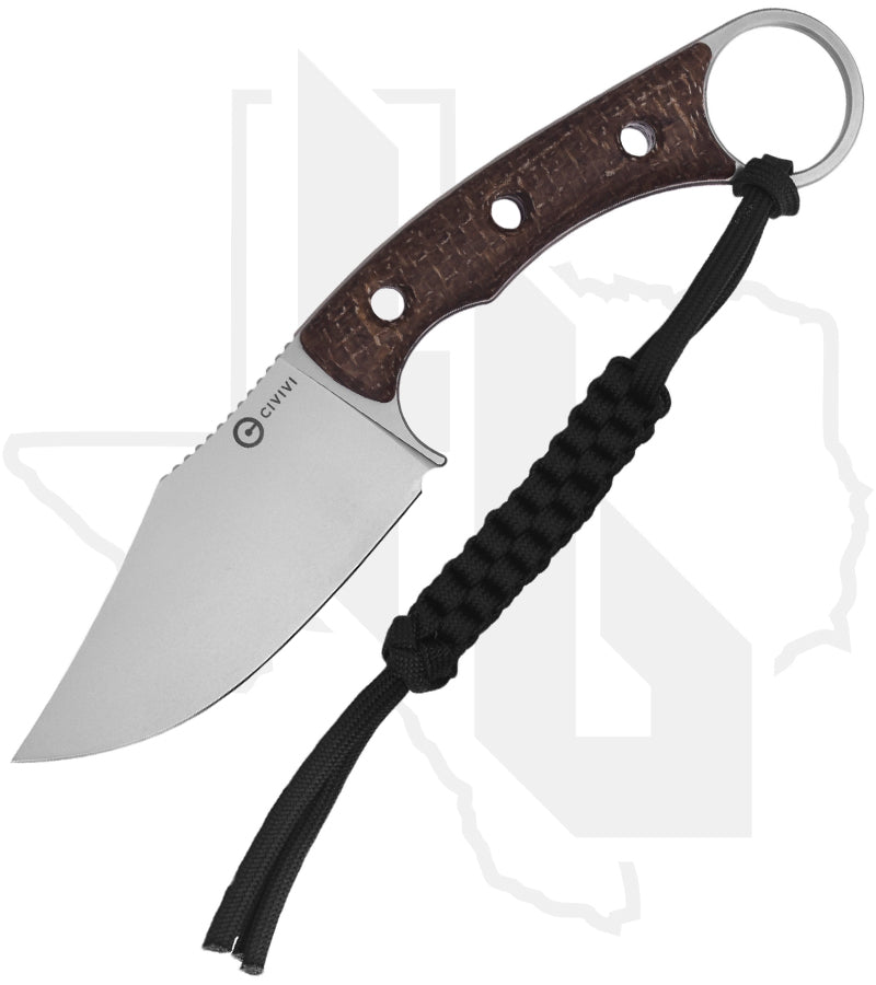 CIVIVI Midwatch C20059B-2 - Brown Burlap Micarta
