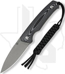 CIVIVI Altus Fixed Blade C20076B-2 - Gray & Black Layered G-10, Stonewashed