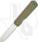 CIVIVI Sendy C21004A-1 - Green Canvas Micarta, Stonewashed