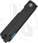 CIVIVI Sendy C21004B-2 - Milled Black G-10, Black Stonewash