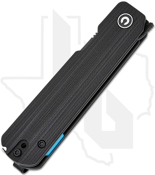 CIVIVI Sendy C21004B-2 - Milled Black G-10, Black Stonewash