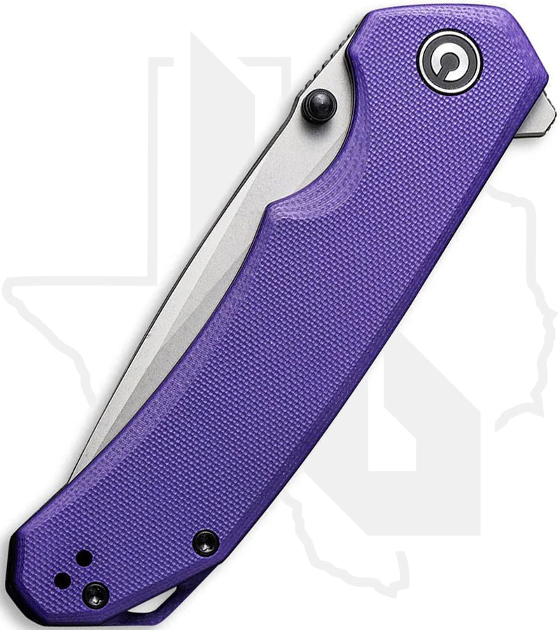 CIVIVI Brazen C2102A - Purple G-10, Stonewashed