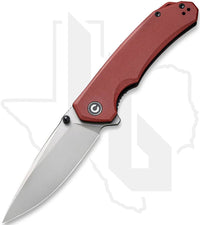CIVIVI Brazen C2102B - Burgundy G-10, Stonewashed