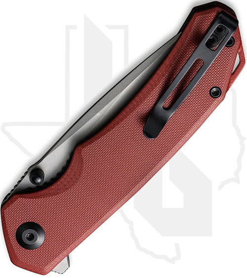 CIVIVI Brazen C2102B - Burgundy G-10, Stonewashed