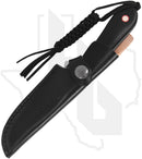 CIVIVI Fixed Blade Elementum C2104A - Black/Red G-10, Satin