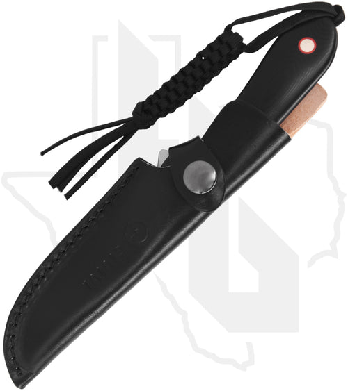 CIVIVI Fixed Blade Elementum C2104A - Black/Red G-10, Satin