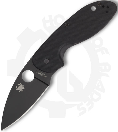 Spyderco Efficient C216GPBBK - Black, Black G-10