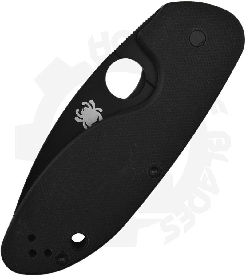 Spyderco Efficient C216GPBBK - Black, Black G-10