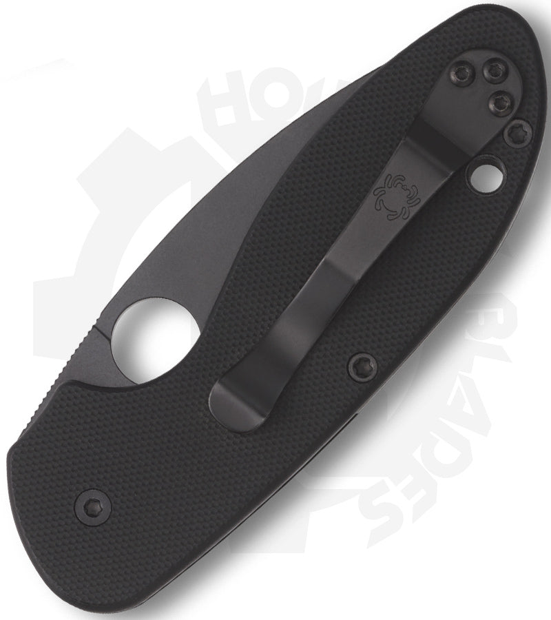 Spyderco Efficient C216GPBBK - Black, Black G-10