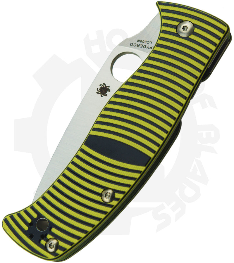 Spyderco Salt Caribbean Leaf C217GP - Yellow/Black G-10