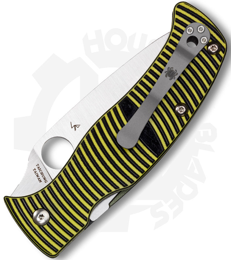 Spyderco Salt Caribbean Leaf C217GP - Yellow/Black G-10