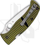 Spyderco Salt Caribbean Leaf C217GP - Yellow/Black G-10