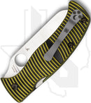 Spyderco Salt Caribbean Sheepsfoot C217GPSF - Yellow/Black G-10