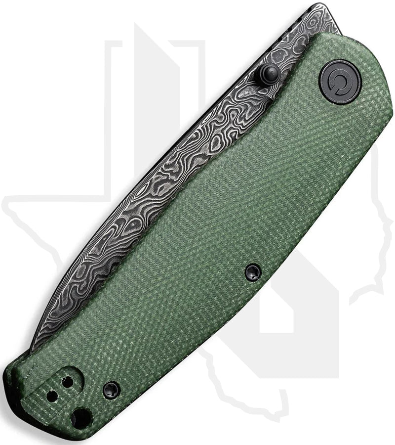 CIVIVI Sokoke C22007-DS2 - Green Micarta, Damascus